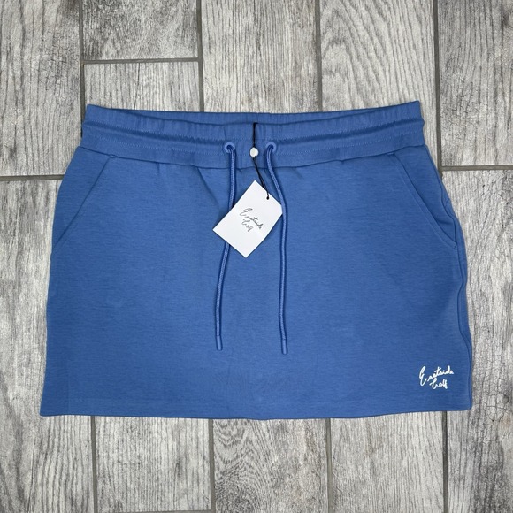 Eastside Golf Women's Skort Riviera Tech Fleece Blue Skirt NWT Size L EGWS5005 - Picture 1 of 10